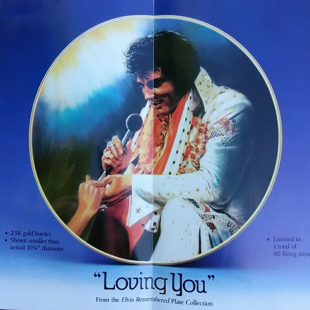 The King Elvis Presley rememberd plate